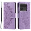 Sony Xperia 1 VIII Mandala Lommebok-deksel med håndleddsstropp - Lilla