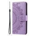 Sony Xperia 1 VIII Mandala Lommebok-deksel med håndleddsstropp - Lilla