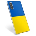 Sony Xperia 10 III TPU-deksel Ukrainsk flagg - Gul og lyseblå