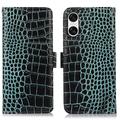 Sony Xperia 10 VI Crocodile Series Lommebok-deksel i Lær med RFID