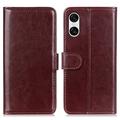 Sony Xperia 10 VI Lommebok-deksel med Magnetisk Lukning - brun