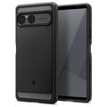Sony Xperia 10 VII Spigen Rugged Armor TPU-deksel - Svart