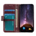 Sony Xperia 10 VIII Lommebokveske med Stativ - Brun