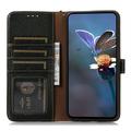 Sony Xperia 10 VIII lommebokveske i lær med RFID - svart