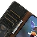 Sony Xperia 10 VIII lommebokveske i lær med RFID - svart