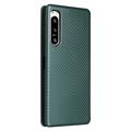 Sony Xperia 5 IV Flip-deksel - Karbonfiber