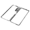 Sony Xperia 5 IV Magnetic Deksel med Herdet Glass Bakbeskytter - Sølv