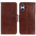 Sony Xperia 5 V Elegant Series Lommebok-deksel - Brun