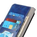 Sony Xperia 5 V Lommebok-deksel med Magnetisk Lukning - Blå