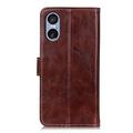 Sony Xperia 5 VI Lommebok-deksel med Magnetisk Lukning - brun