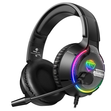 SoulBytes S19 Gaming Headset med RGB (Åpen Emballasje - Utmerket) - Svart