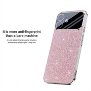 iPhone 17 Glitrende Glitter Hybrid-deksel - Rosa