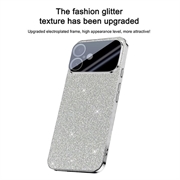 iPhone 17 Glitrende Glitter Hybrid-deksel - Sølv
