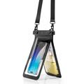 Spigen A603 Vanntett telefonveske med to kamre og veske til verdisaker - IPX8/30m - svart / klar