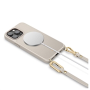 iPhone 15 Pro Spigen Cyrill Classic Charm Mag Hybrid-deksel - Kremfarget