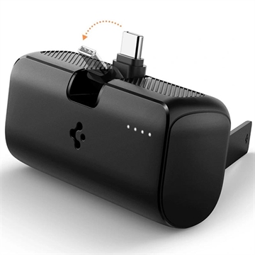 Spigen EA2205 Bærbar USB-C-Powerbank 5000mAh/22.5W - Svart