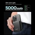 Spigen EA2205MQ Essential 5000mAh MagSafe magnetisk powerbank – svart