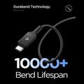 Spigen EB10015CC Essential USB-C-kabel - 100W, 1.5m - svart