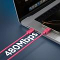 Spigen EB6010CC Essential USB-C-kabel - 100cm/60W - Rosa