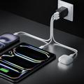 Spigen Essential 47W GaN-vegglader - 2x USB-C, 1x USB-A - svart