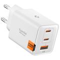 Spigen Essential 47W GaN-vegglader - 2x USB-C, 1x USB-A