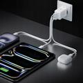 Spigen Essential 47W GaN-vegglader - 2x USB-C, 1x USB-A - hvit