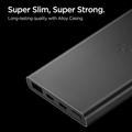 Spigen Essential EA2210 Powerbank 10000mAh med 2x USB-C- og USB-A-porter - Svart