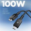 Spigen Essential EB10010CC USB-C-kabel 100W - 5Gb/s, 1m - Svart