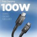 Spigen Essential EB10020CC USB-C-kabel 100W - 5Gb/s, 2m - svart