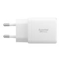 Spigen Essential EE202EU 2-port vegglader 20W - hvit