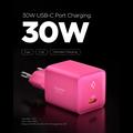 Spigen Essential EE301EU-GAN 30W GaN USB-C hurtiglader – rosa
