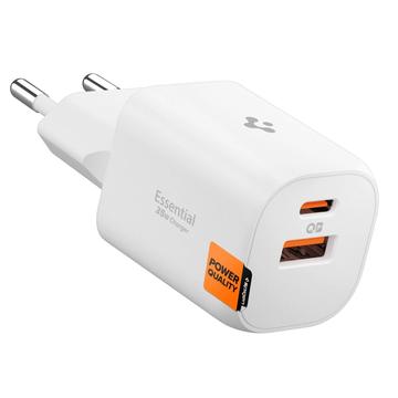 Spigen Essential EE352EU 2-port vegglader 35W - hvit