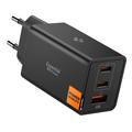 Spigen Essential EE673EU 3-port hurtiglader 67W - svart