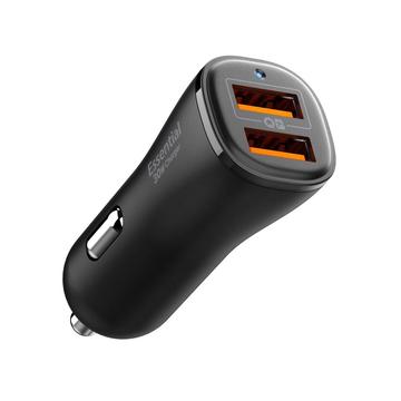 Spigen Essential EV302 2-port billader 30W - svart