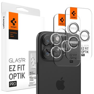 iPhone 16 Pro/16 Pro Max/17 Pro/17 Pro Max Spigen Glas.tR Ez Fit Optik Pro Kamera Linse Beskytter - Klar
