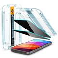 iPhone 15 Plus Spigen Glas.tR Ez Fit Privacy Skjermbeskytter - 2 Stk.