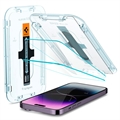 Spigen Glas.tR Ez Fit iPhone 14 Pro Max Skjermbeskytter - 2 Stk.