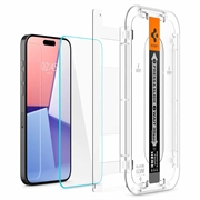 iPhone 15 Pro Spigen Glas.tR Ez Fit Skjermbeskytter - 2 Stk.