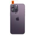 Spigen Glas.tR Ez Fit Optik Pro iPhone 14 Pro/14 Pro Max/15 Pro/15 Pro Max Kamera Linse Beskytter - Mørk lilla