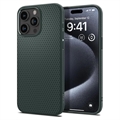 iPhone 15 Pro Spigen Liquid Air TPU-deksel - Mørkegrønn