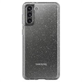 Spigen Liquid Crystal Glitter Samsung Galaxy S21 5G Deksel - Gjennomsiktig