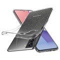 Spigen Liquid Crystal Glitter Samsung Galaxy S21 5G Deksel - Gjennomsiktig