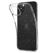 iPhone 15 Plus Spigen Liquid Crystal Glitter Deksel - Gjennomsiktig