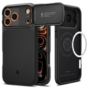 iPhone 17 Pro/18 Pro Spigen Optik Armor Mag Deksel - Svart