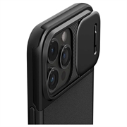 iPhone 15 Pro Max Spigen Optik Armor Mag Deksel - Svart