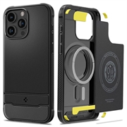iPhone 15 Pro Max Spigen Rugged Armor Mag TPU-deksel - Svart