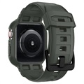 Spigen Rugged Armor Pro Apple Watch 9/8/SE (2022)/7/SE/6/5/4 TPU-deksel - 44mm/45mm - Grønn