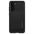Spigen Rugged Armor Samsung Galaxy S21 FE 5G TPU-deksel - Svart