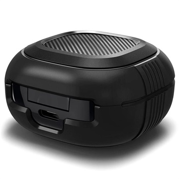 Spigen Rugged Armor TPU-deksel - Samsung Galaxy Buds2/Live/Pro - Svart