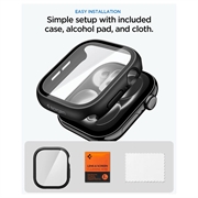 Apple Watch 10/11 Spigen Thin Fit 360-etui med skjermbeskytter - 46mm - svart